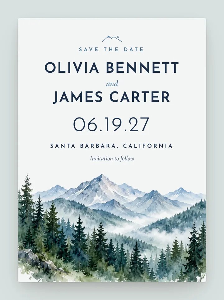 Summit digital save the date in Glacier