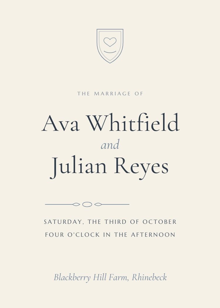 Old World European — classic neutral & ivory wedding invitation template, editable in Canva