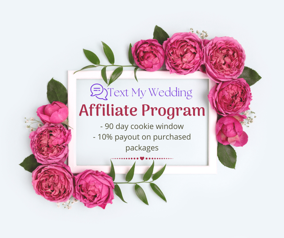 Announcing the Text My Wedding Affiliate/Referral Program